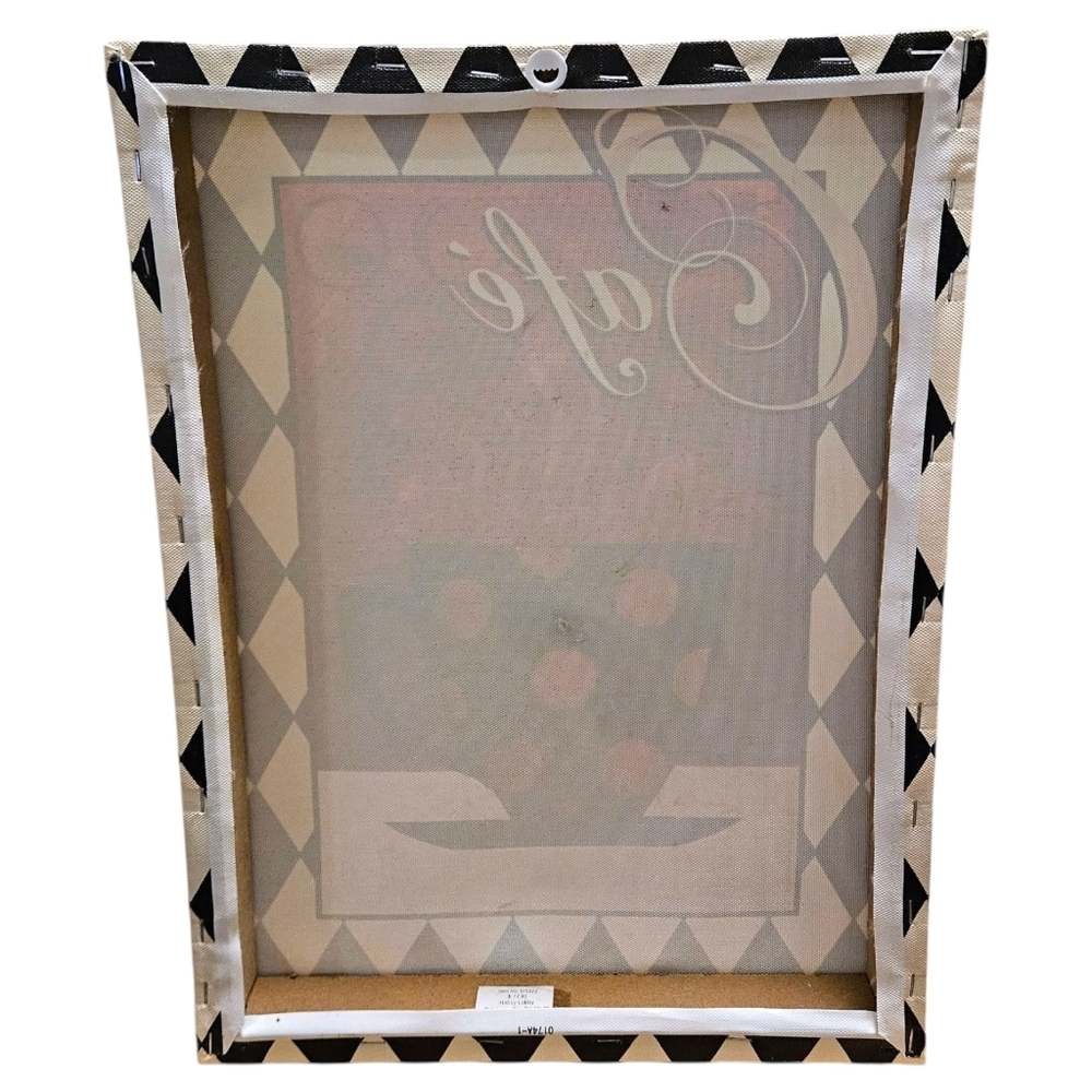 Retro Bistro Café Canvas Wall Art Coffee Cup Print Kitchen Decor 11.5"x16" - Picture 2 of 5